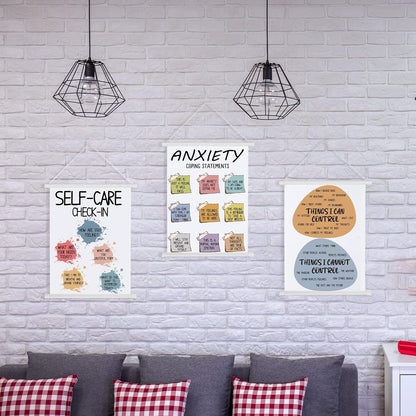 3 Pcs Mental Health Posters Calming  Positive Feelings Emotions Poster for Behavior