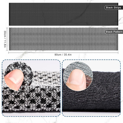 2 Pieces Exfoliating Washcloth Shower Towel African Net Sponge Japanese Wash Cloth Face Exfoliating Sponge Loofah Exfoliating Body Scrubber for Body Exfoliation (Black)